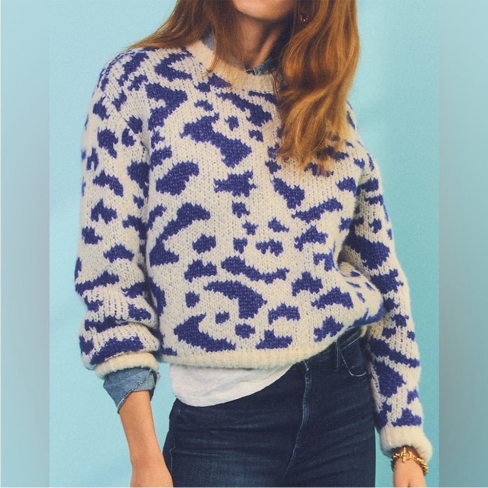 MOTHER The Crop Sweater Feline